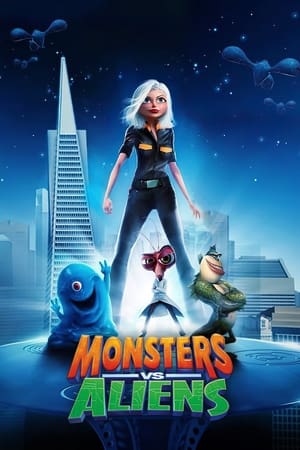 Monsters vs. Aliens (2009) Dual Audio Hindi 300MB